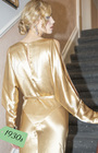 30s Siren Evening Gown - Gold Satin