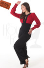 70s Sydney Jumpsuit - Red & Black