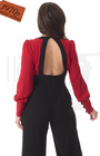70s Sydney Jumpsuit - Red & Black