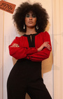 70s Sydney Jumpsuit - Red & Black