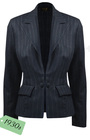 30s Dietrich Blazer - Chalk Stripe