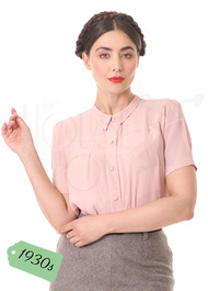 1930s Bonnie Blouse - Blush
