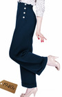 1940s Swing Trousers - Navy