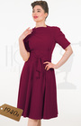1940s Stanwyck Dress - Berry