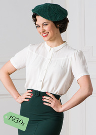 1930s Bonnie Blouse - Ivory