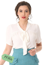 1930s Beau Blouse - Ivory