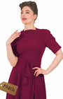 1940s Stanwyck Dress - Berry