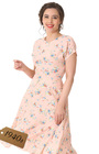 40s Ingrid Dress - Bliss Print
