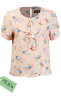 30s Flounce Blouse - Bliss Print