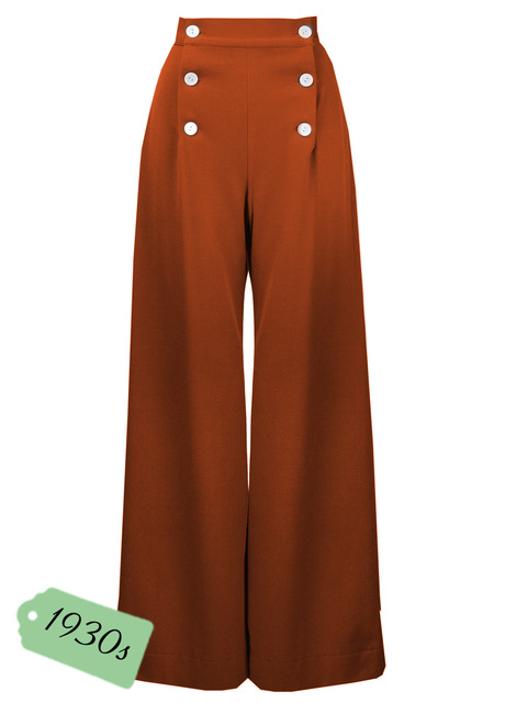 30s Sailor Pants - Rust