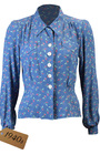 40s Sweetheart Blouse - Leaf