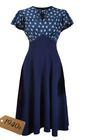 40s Grable Tea Dress - Wish Print