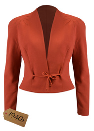 40s Stanwyck Jacket - Rust
