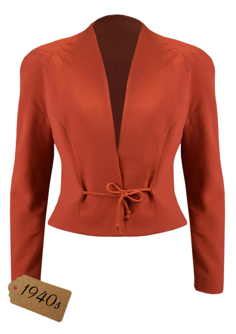 40s Stanwyck Jacket - Rust