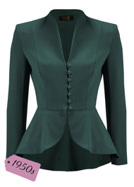 50s Lilian Jacket - Racing Green