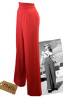 40s Rosie Pants - Red