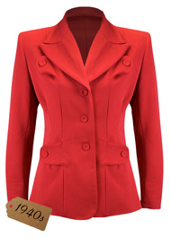 40s Bergman Jacket - Red